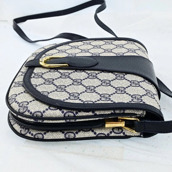 Authentic GUCCI Web Sherry Line PVC Leather Shoulder Bag bsj287-121225 - Picture 4 of 16